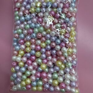 DIY round beads, with a frosted pearl texture.