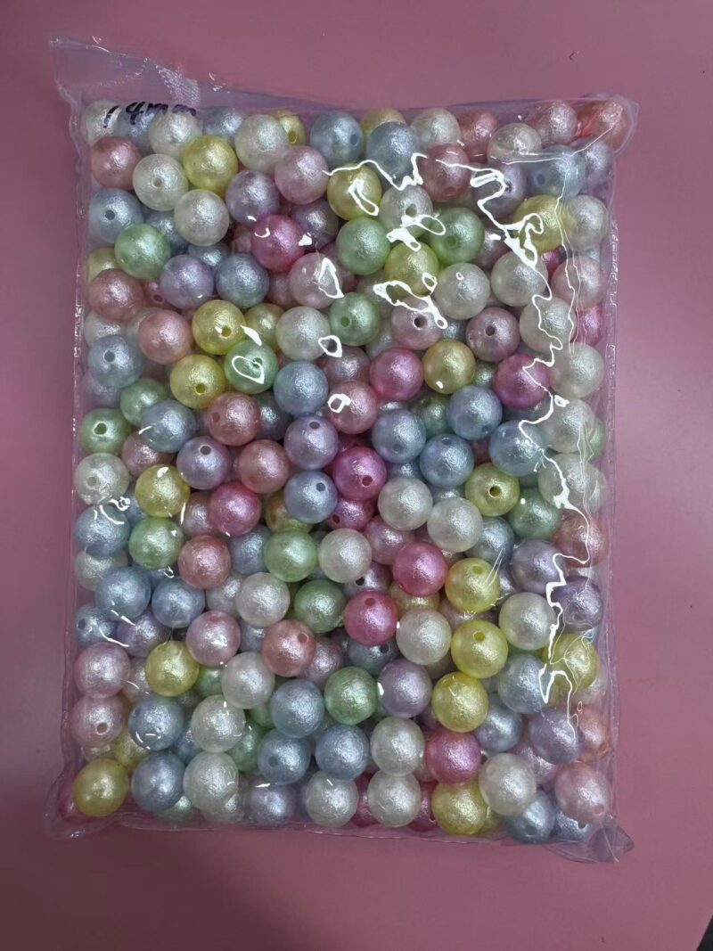 5-2 DIY round beads, with a frosted pearl texture.