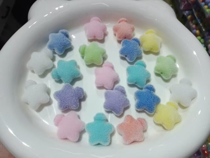 6-1 fuzzy beads with different shape
