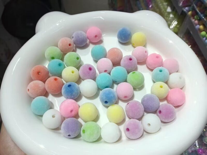 6-6 fuzzy beads with different shape